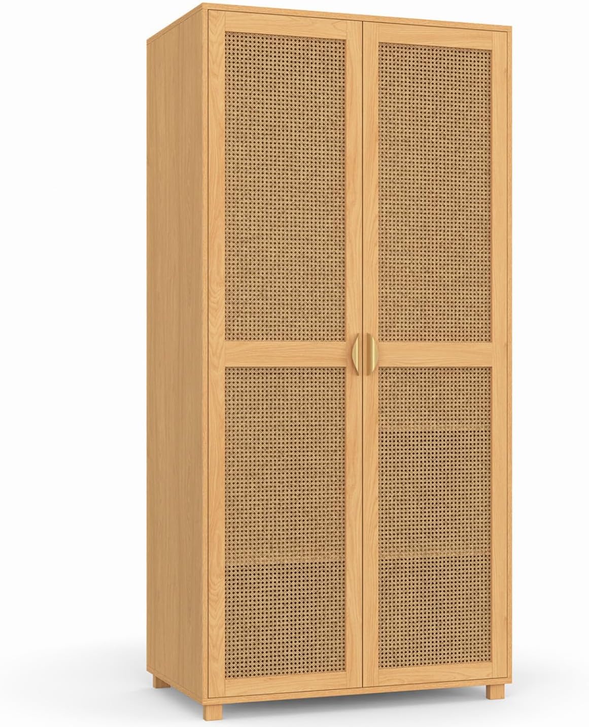 Armario de Madera EDHEN de 2 Puertas con Estantes, 80 cm