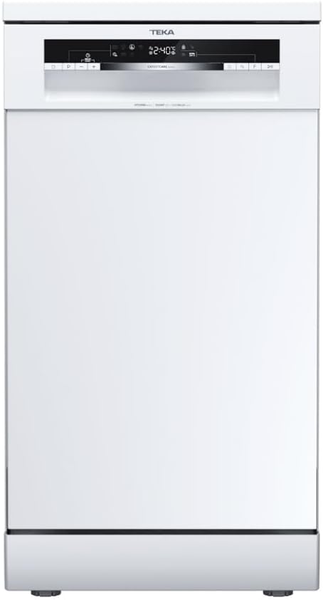 Lavavajillas Teka 45cm, LED, 10 Cubiertos, 7 Programas, Bandeja Extra, Blanco