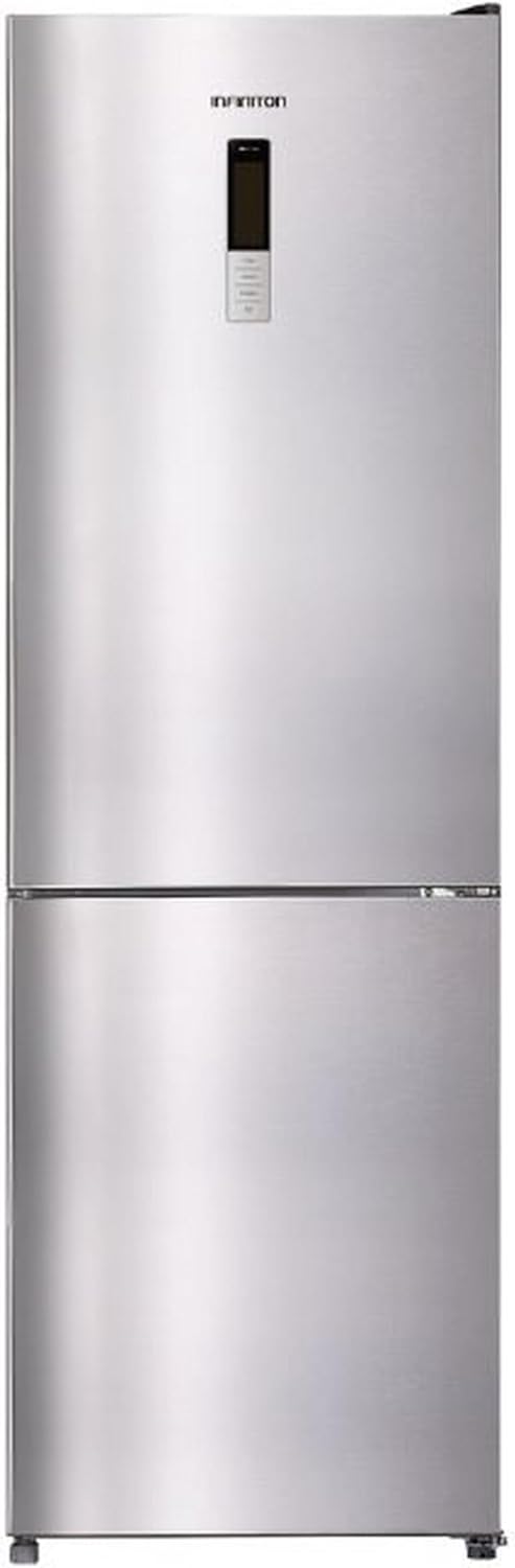 Frigorífico Combi INFINITON FGC-322TC85, 322L, 185cm, Clase C, No Frost, Pantalla LCD Táctil, Inverter, Refrigeración Rápida, Acero Inoxidable