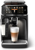 Cafetera Philips 5400 Superautomática con LatteGo, 12 Tipos de Café, Pantalla Táctil, 4 Perfiles, Negra