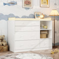 Mueble Cambiador para Bebé Blanco con 5 Cajones y Almacenamiento de MDF