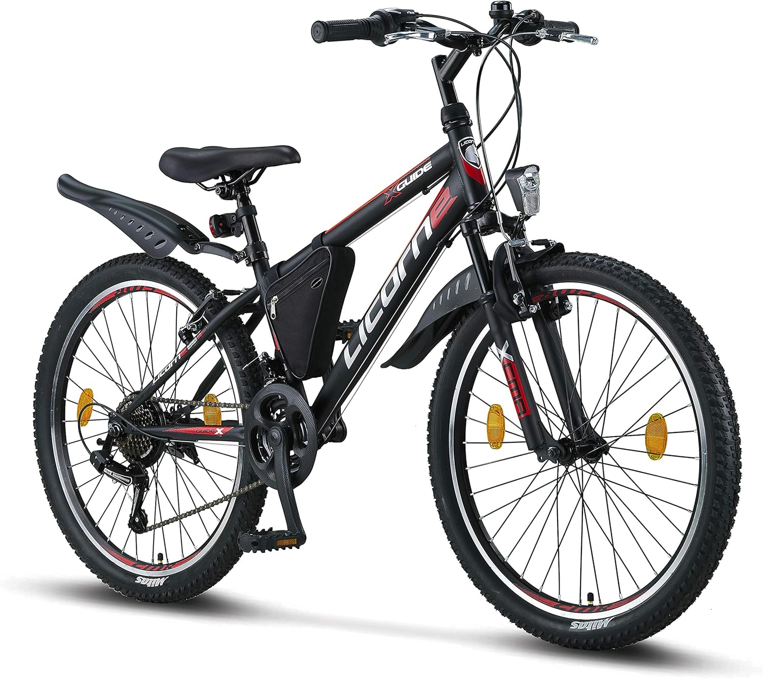 Bicicleta de Montaña Licorne Bike Guide Premium para Todas las Edades, Tamaños Disponibles 20-29 Pulgadas