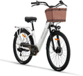 Bicicleta Eléctrica Urbana 250W para Hombre y Mujer, Batería 48V 10.4Ah, E-Bike Ciudad 25km/h