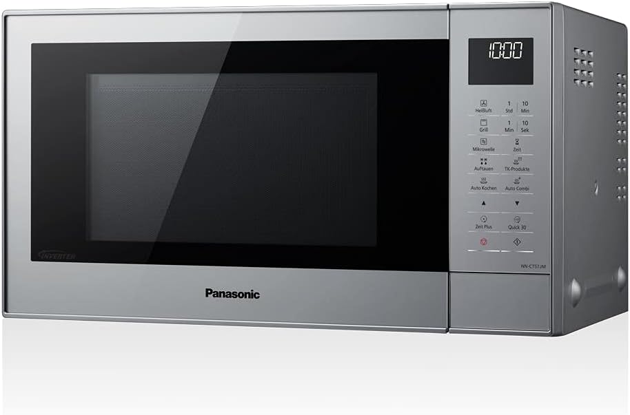 Microondas Panasonic 27L, 1000W, Inoxidable, 29 Programas Automáticos
