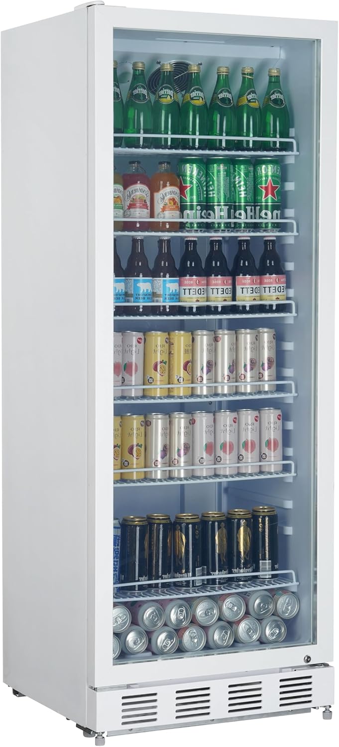 Refrigerador de Bebidas METRO Professional, Puerta de Cristal, 280L, Blanco