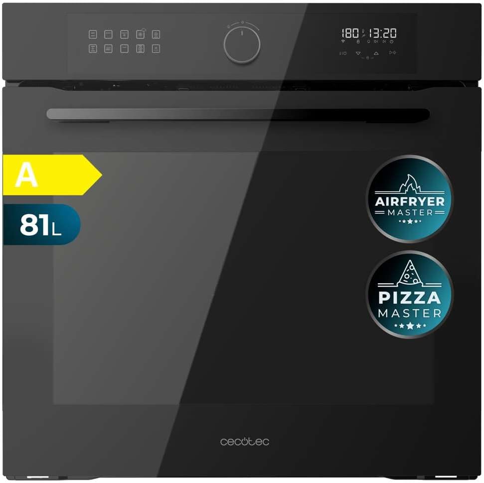 Horno Integrable Cecotec 60cm Airfryer y Multifunción, Capacidad 81L
