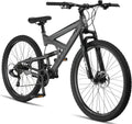 Bicicleta de Montaña Licorne Bike 2D, 26-29 Pulgadas, Frenos de Disco, 21 Velocidades, Suspensión Completa
