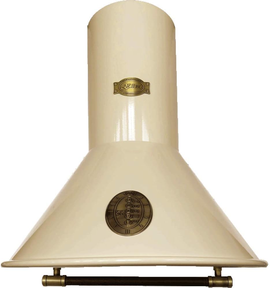 Campana extractora retro Kaiser 60 cm, 3 velocidades, 910 m³/h, LED, marfil