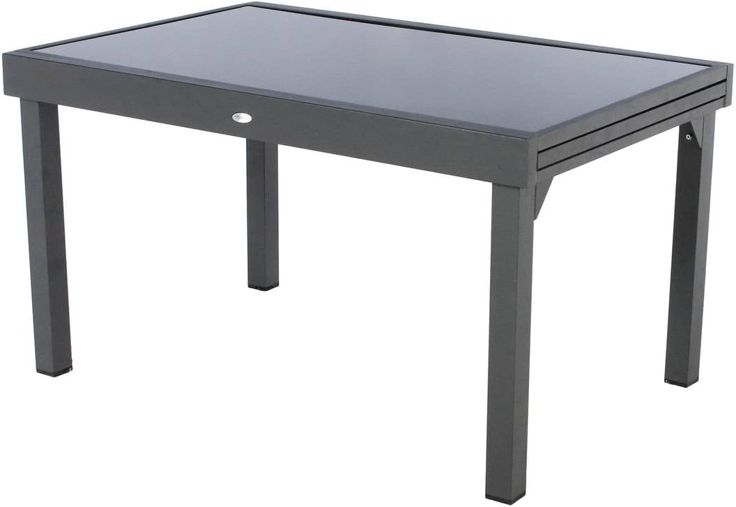 Mesa de Jardín Extensible Piazza Gris para 10 Personas