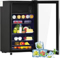 Mini Frigorífico Merax 76L con Luz LED y Estantes Ajustables, Enfriador Silencioso para Bebidas