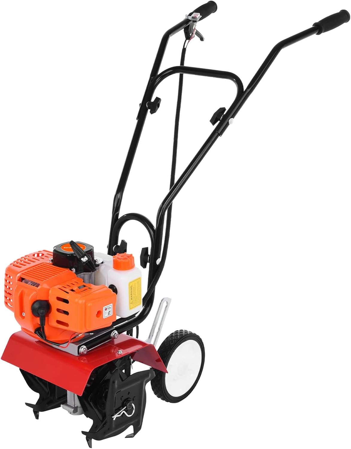 Motocultor a gasolina 52 CC, 2 tiempos, 3 HP, 1,65 KW para jardín