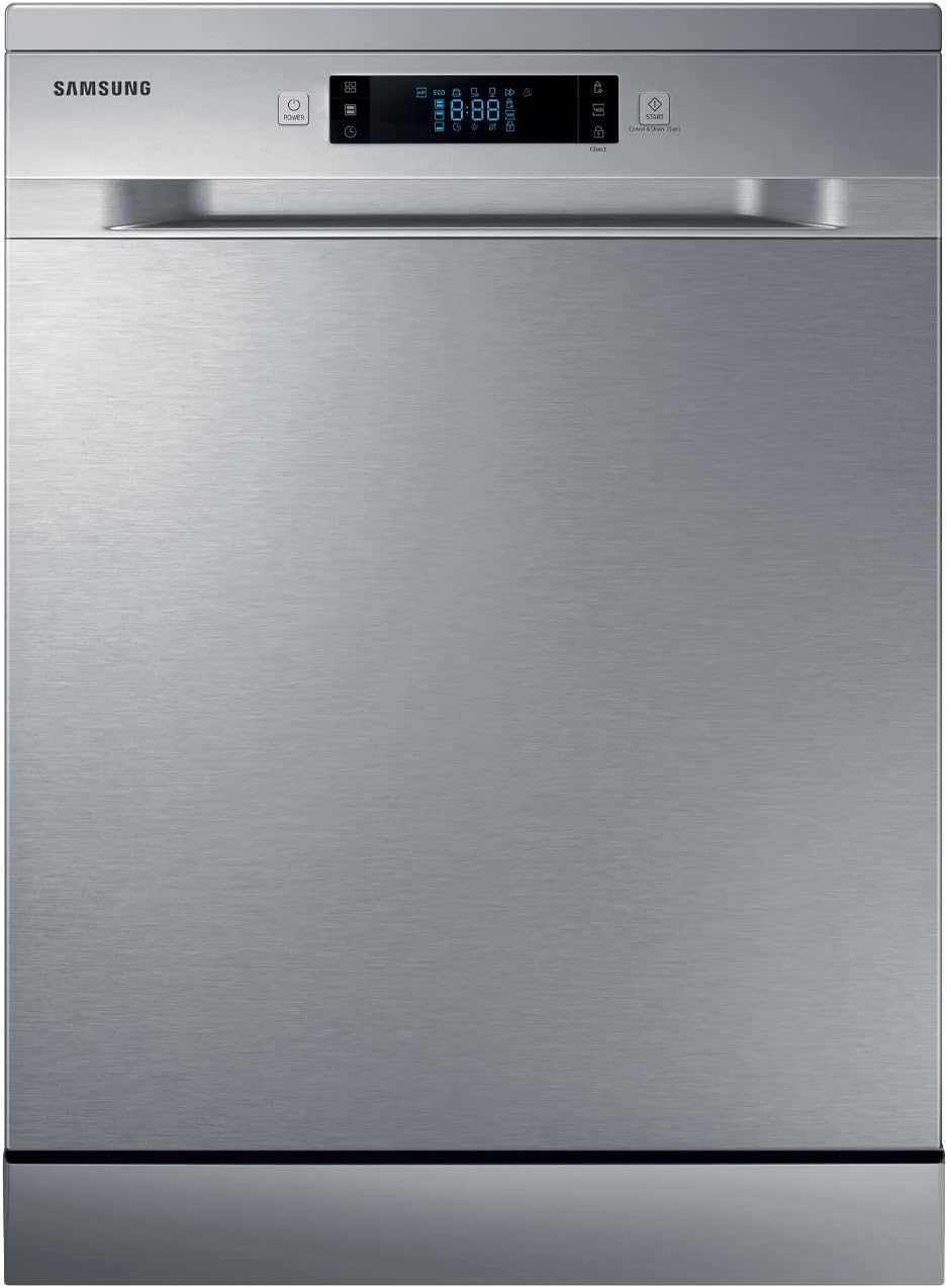 Lavavajillas Samsung Inox de 60 cm, Capacidad para 14 cubiertos, Modelo Independiente con Tercera Bandeja