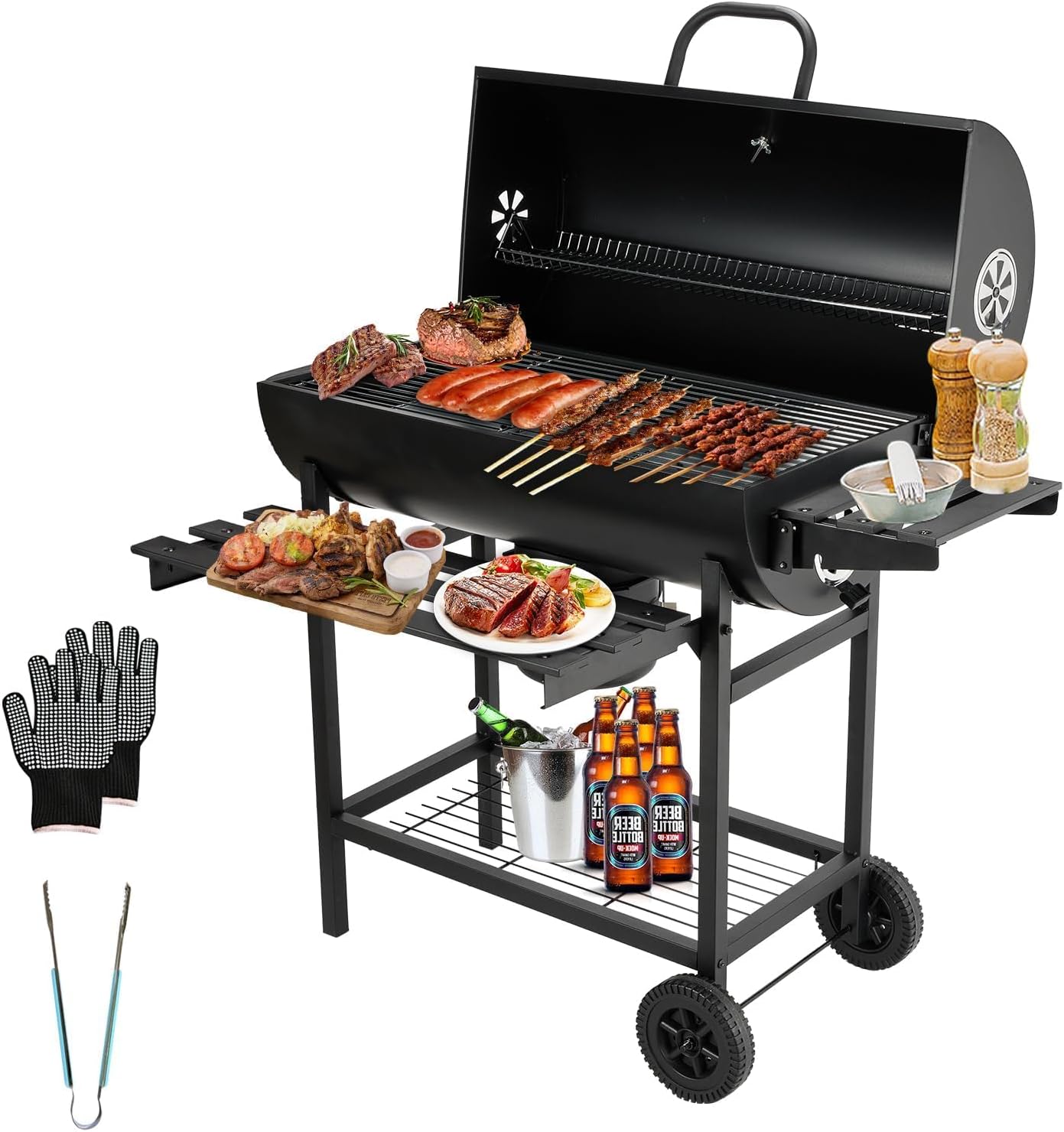 Parrilla de Carbón TEENO XXL con Accesorios Completa