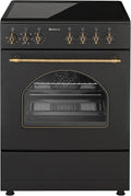 Cocina Eléctrica Solthermic VTC60N Vitrocerámica Negra con Horno 60L y Función Turbo
