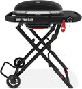 Weber Traveler Barbacoa de Gas Portátil y Compacta, Termómetro y Ruedas