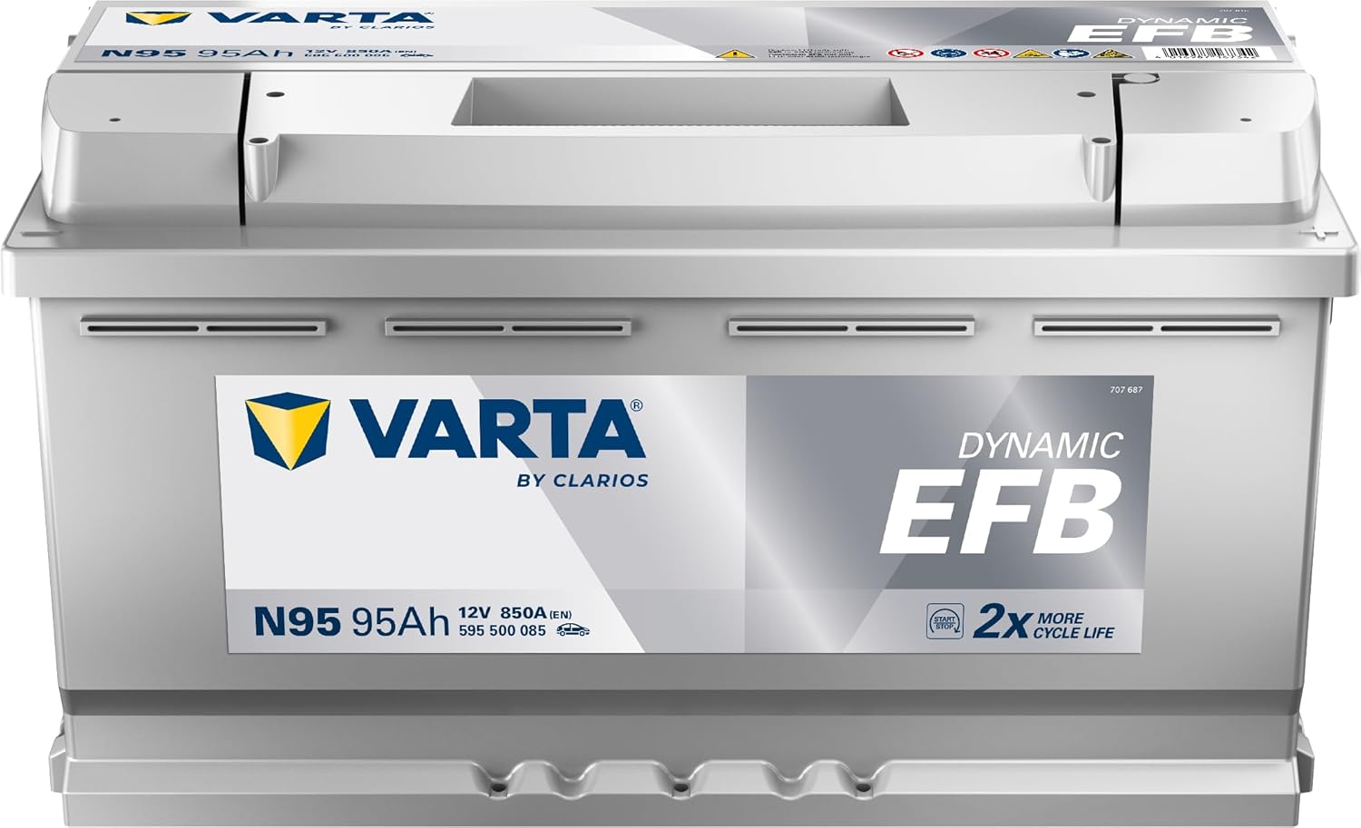 Batería Varta N95 12V 95Ah 850A EFB Blue Dynamic