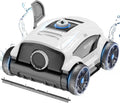 Robot limpiafondos inalámbrico para piscinas WYBOT, 130 minutos de autonomía, aspiradora con 2 motores y cepillo grande