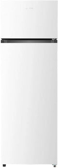 INFINITON Frigorífico Doble Puerta 239L, 160cm, Eficiencia Energética E, Descongelación Automática, Puerta Reversible, Altura Ajustable, Cajón para Verduras, Blanco
