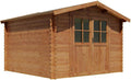 Caseta de Jardín de Madera Tratada 8,8 m², 28 mm Grueso - HORTUSA