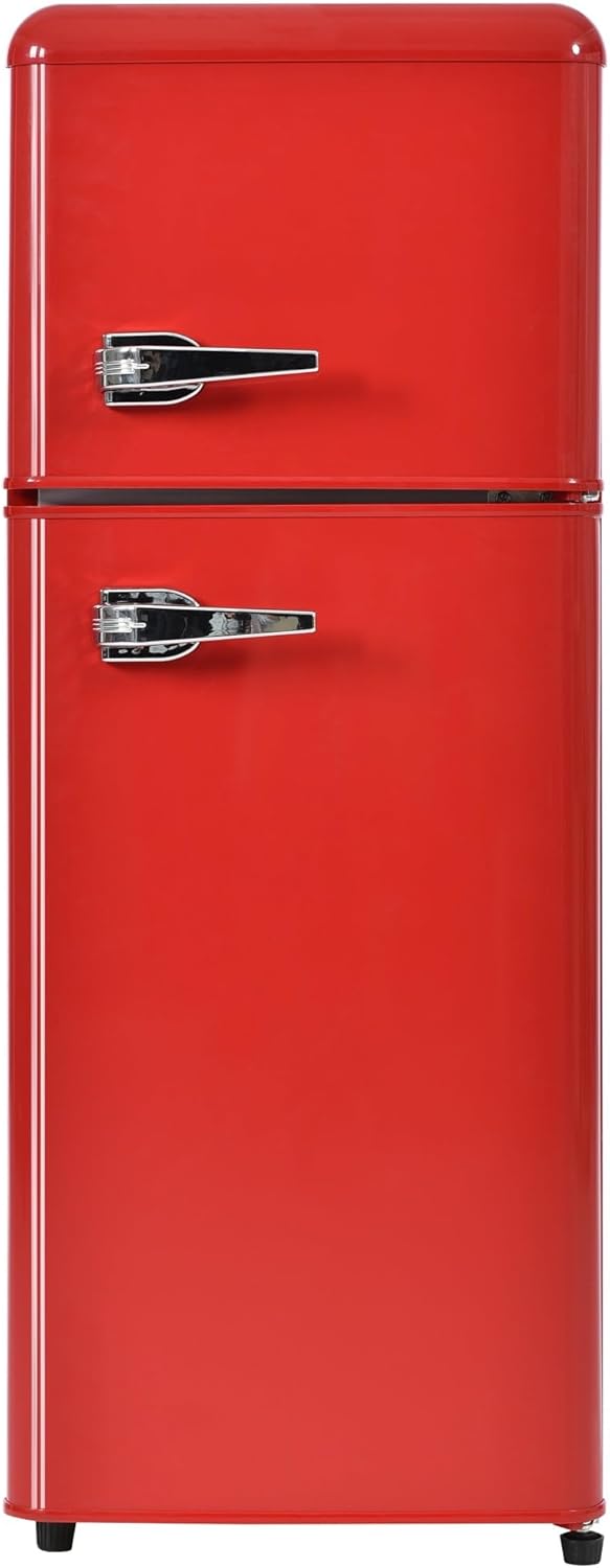 Frigorífico Retro de Dos Puertas, 92L, Eficiencia Energética A+