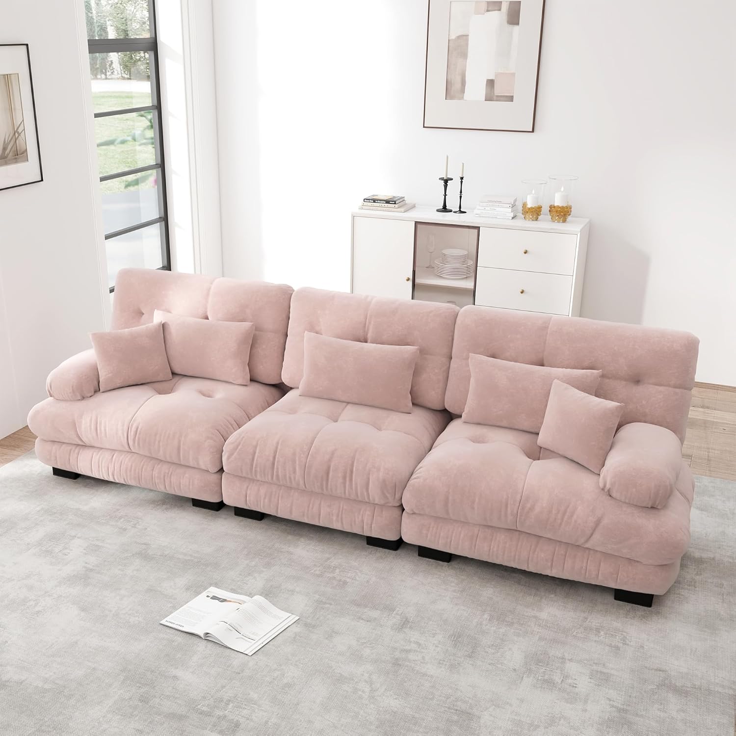 Sofá Modular Fasba de Estilo Moderno con Cojines Suaves para Salones y Oficinas Modelo FCLYD-W3325S00053
