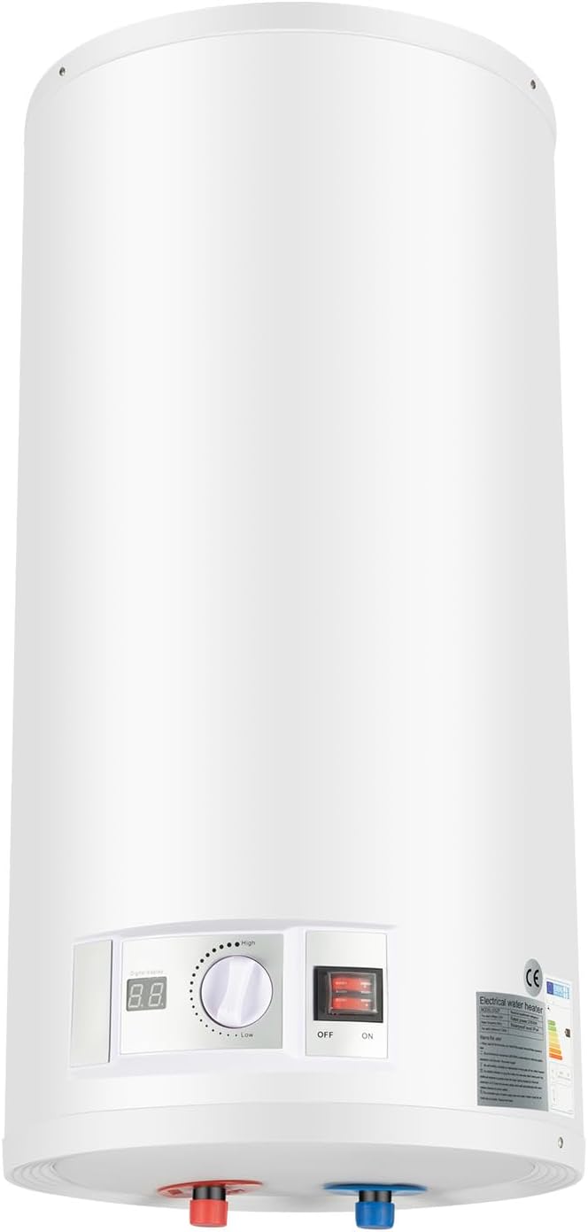 Calentador de Agua Eléctrico Inteligente 80L 2000W, Sistema de Seguridad y Ducha, IPX4