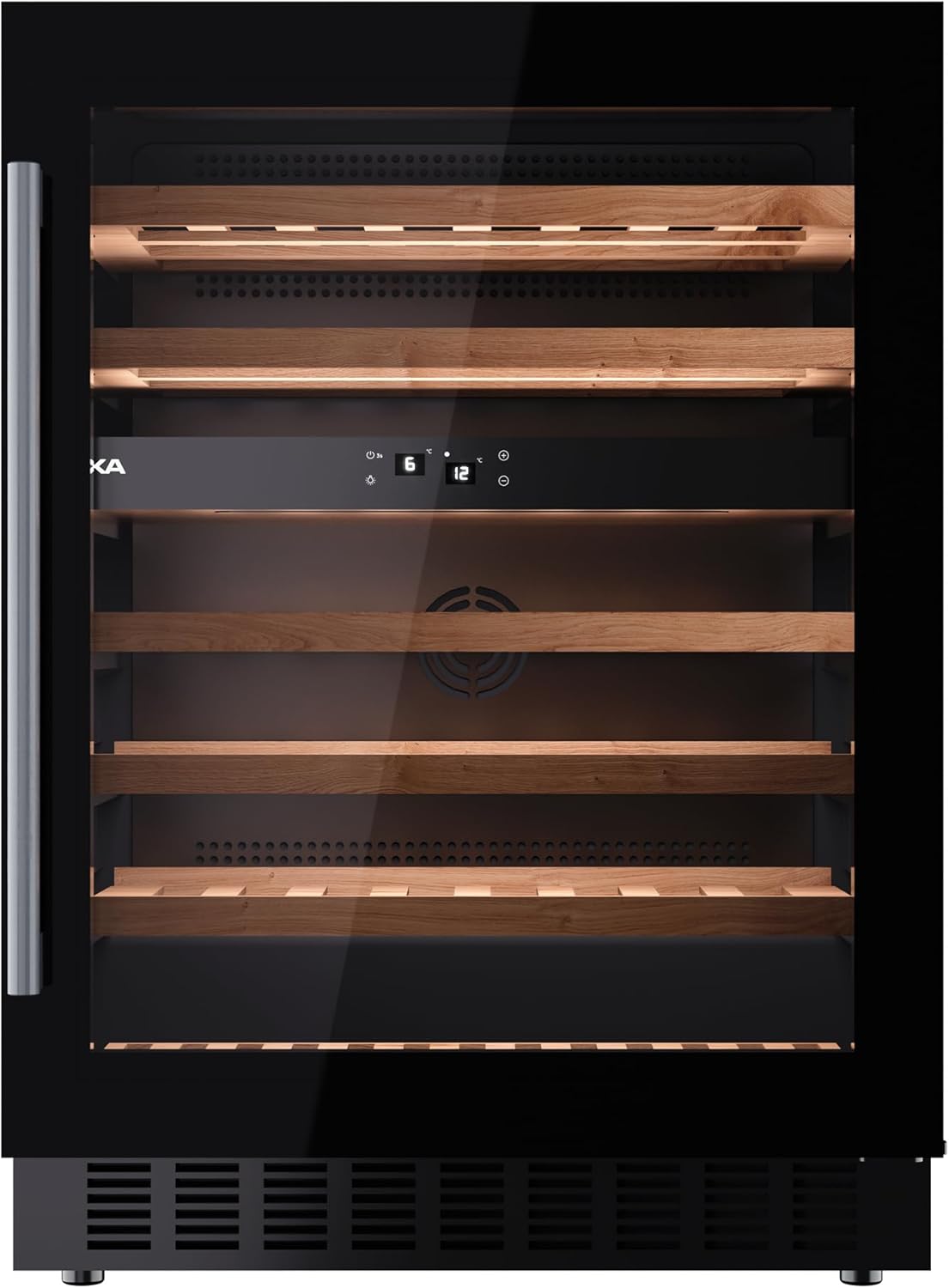Vinoteca Integrable Teka 46 Botellas, LED, Temperatura Electrónica, 150L, Puertas Reversibles