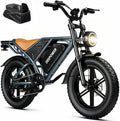 DEEPOWER QS7 Bicicleta Eléctrica con Batería Extraíble, Autonomía Hasta 250KM, Motor Potente de 120N·m, Neumáticos Anchos 20x4.0 y Suspensión Completa