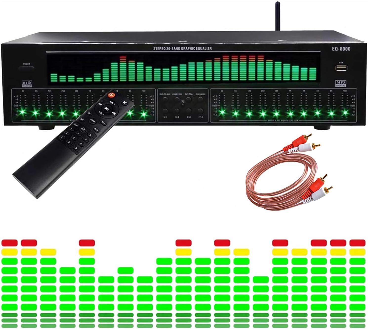 Ecualizador Gráfico 31 Bandas Bluetooth 5.4 Hi-Fi para Estudio de Grabación