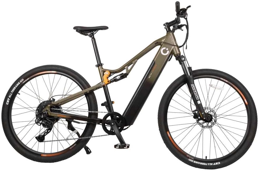 Bicicleta de Montaña Eléctrica 29' Cecotec Supreme, 120Km Autonomía, Suspensión Doble, 10 Velocidades Shimano Cues, Freno Hidráulico Tektro