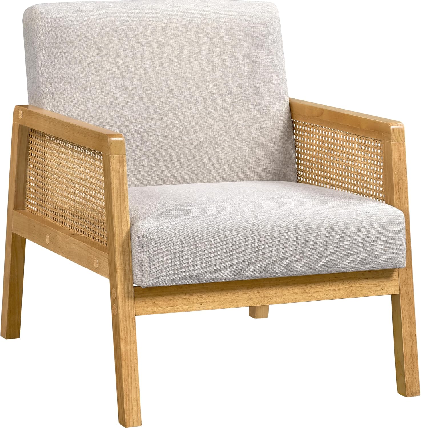 Sillón Relax de Ratán con Cojines para Salón y Dormitorio