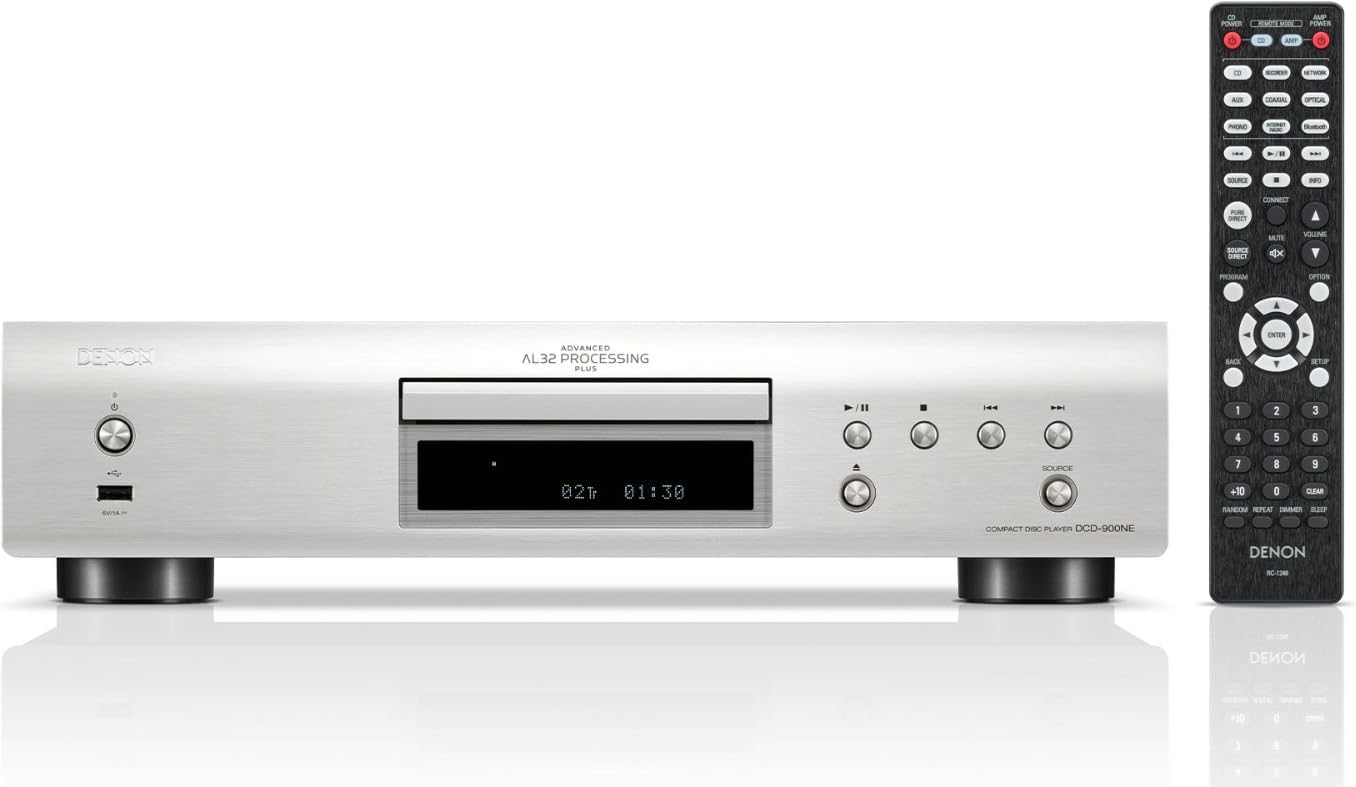 DENON DCD-900NE - Reproductor de CD Hi-Fi con USB y Compatibilidad MP3/WMA